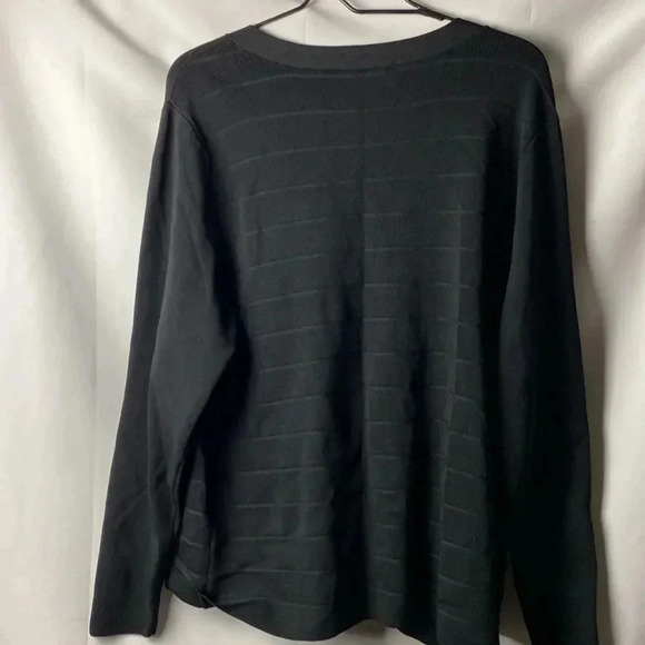 LANE BRYANT WO SIZE 1X BLACK ZIP FRONT SWEATER GOOD CLEAN CONDITION ZIP FRONT - Picture 8 of 10